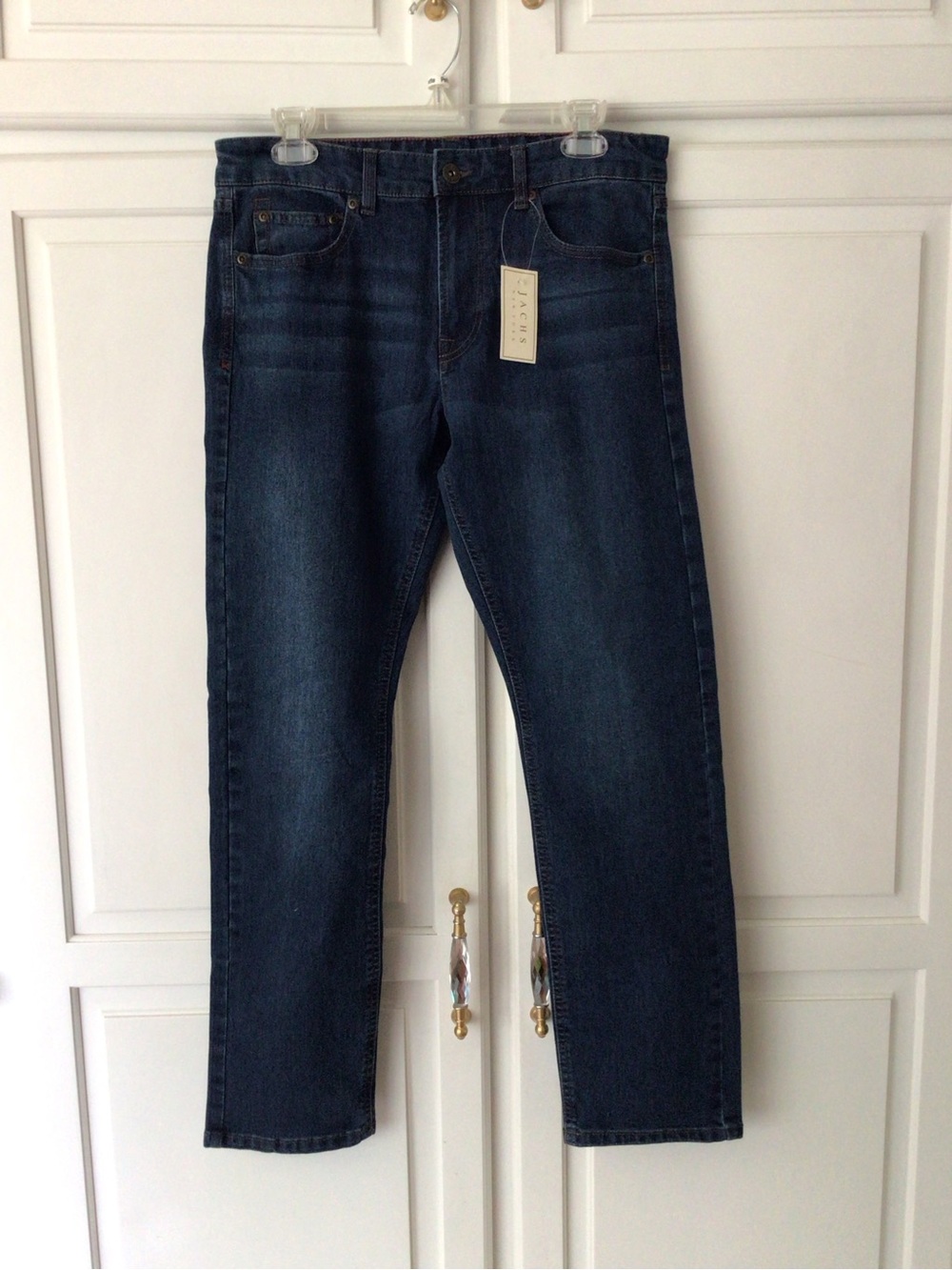 Jachs Dark Blue Straight Jeans - Classic Five-Pocket Denim